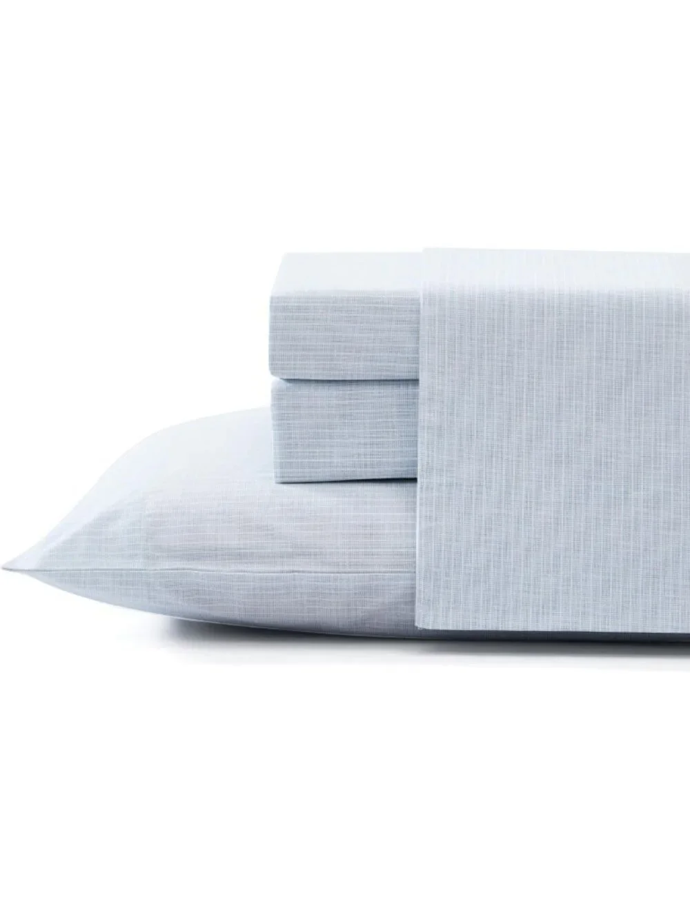 Cotton Twin Size Sheet Set - Fitted Sheet & Pillowcase, Soft & Breathable